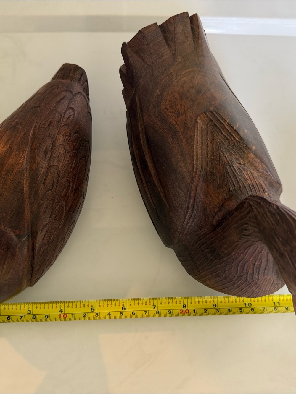 Hand-Carved Wooden Duck Décor - Brown - Picture 6 of 8